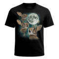 MagicMoon Three Rabbit Moon - Funny Animal Shirt, White Elephant Gift, Novelty T-Shirt