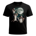 MagicMoon Three Rat Moon - Funny Animal Shirt, White Elephant Gift, Novelty T-Shirt