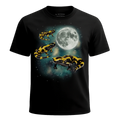MagicMoon Three Salamander Moon - Funny Animal Shirt, White Elephant Gift, Novelty T-Shirt