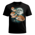 MagicMoon Three Scallop Moon - Funny Animal Shirt, White Elephant Gift, Novelty T-Shirt