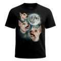 MagicMoon Three Scottie Moon - Funny Animal Shirt, White Elephant Gift, Novelty T-Shirt