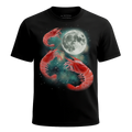 MagicMoon Three Shrimp Moon - Funny Animal Shirt, White Elephant Gift, Novelty T-Shirt