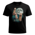MagicMoon Three Skateboard Moon - Funny Novelty Shirt, White Elephant Gift, Novelty T-Shirt