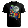 MagicMoon Three Sock Puppet Moon - Funny Novelty Shirt, White Elephant Gift, Novelty T-Shirt