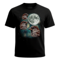 MagicMoon Three Sparrow Moon - Funny Animal Shirt, White Elephant Gift, Novelty T-Shirt
