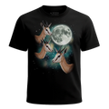 MagicMoon Three Springbok Moon - Funny Animal Shirt, White Elephant Gift, Novelty T-Shirt
