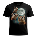 MagicMoon Three Squirrel Moon - Funny Animal Shirt, White Elephant Gift, Novelty T-Shirt