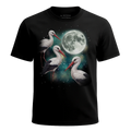 MagicMoon Three Stork Moon - Funny Animal Shirt, White Elephant Gift, Novelty T-Shirt