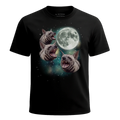 MagicMoon Three Striped Hyena Moon - Funny Animal Shirt, White Elephant Gift, Novelty T-Shirt