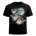 MagicMoon Three Sugar Glider Moon - Funny Animal Shirt, White Elephant Gift, Novelty T-Shirt