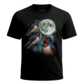 MagicMoon Three Swallow Moon - Funny Animal Shirt, White Elephant Gift, Novelty T-Shirt