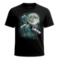 MagicMoon Three Telescope Moon - Funny Novelty Shirt, White Elephant Gift, Novelty T-Shirt