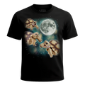 MagicMoon Three Tortoise Moon - Funny Animal Shirt, White Elephant Gift, Novelty T-Shirt