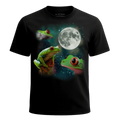 MagicMoon Three Tree Frog Moon - Funny Animal Shirt, White Elephant Gift, Novelty T-Shirt