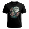 MagicMoon Three Vole Moon - Funny Animal Shirt, White Elephant Gift, Novelty T-Shirt