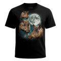 MagicMoon Three Warthog Moon - Funny Animal Shirt, White Elephant Gift, Novelty T-Shirt