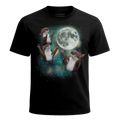 MagicMoon Three Weasel Moon - Funny Animal Shirt, White Elephant Gift, Novelty T-Shirt