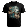 MagicMoon Three Wild Boar Moon - Funny Animal Shirt, White Elephant Gift, Novelty T-Shirt