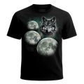 MagicMoon Three Wolf Moon - Funny Animal Shirt, White Elephant Gift, Novelty T-Shirt