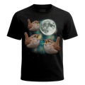 MagicMoon Three Wren Moon - Funny Animal Shirt, White Elephant Gift, Novelty T-Shirt