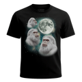 MagicMoon Three Yeti Moon - Funny Novelty Shirt, White Elephant Gift, Novelty T-Shirt
